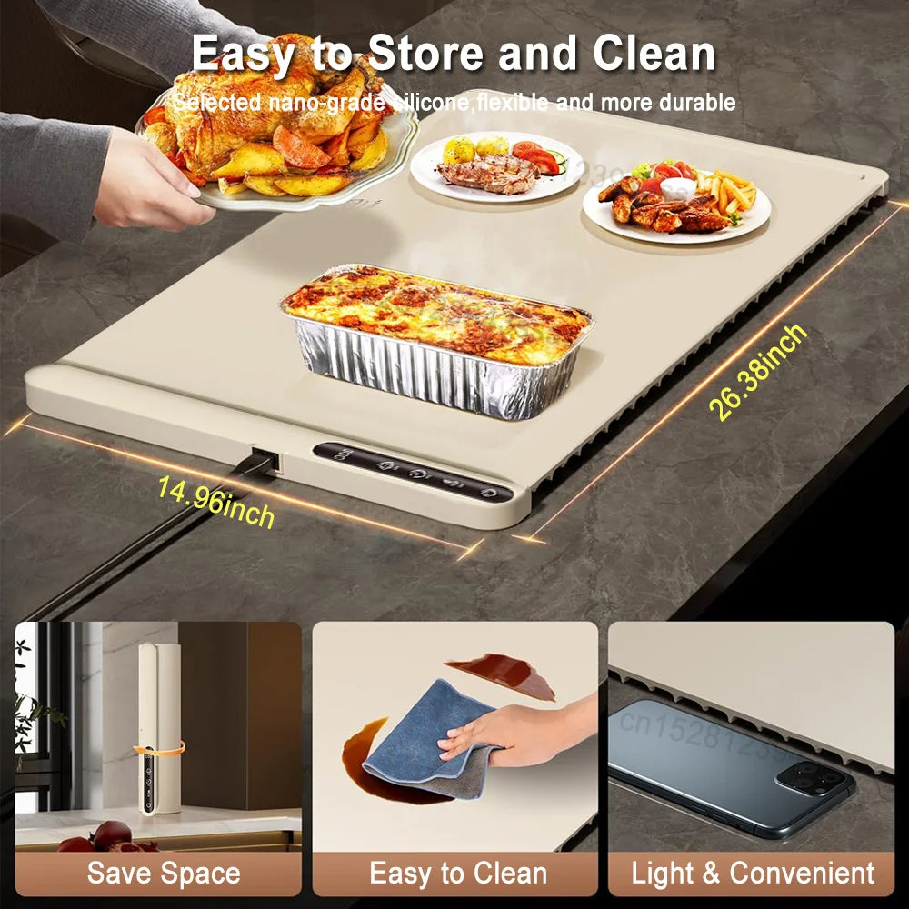 Electric Foldable Food Warming Tray